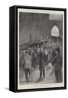 The Funeral of Mr Gladstone, the Public Viewing the Lying-In-State in Westminster Hall-Thomas Walter Wilson-Framed Stretched Canvas