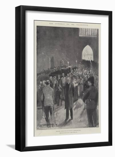 The Funeral of Mr Gladstone, the Public Viewing the Lying-In-State in Westminster Hall-Thomas Walter Wilson-Framed Giclee Print