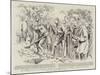 The Funeral of Mr W H Wrench, Consul at Constantinople, at Scutari, Filling in the Grave-William T. Maud-Mounted Giclee Print