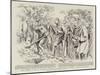 The Funeral of Mr W H Wrench, Consul at Constantinople, at Scutari, Filling in the Grave-William T. Maud-Mounted Giclee Print