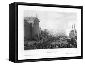 The Funeral of Napoleon Bonaparte, 1818-Charles Mottram-Framed Stretched Canvas