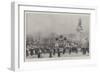 The Funeral of President Faure, the Procession Passing the Place De La Republique-Frederic De Haenen-Framed Giclee Print