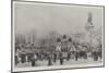 The Funeral of President Faure, the Procession Passing the Place De La Republique-Frederic De Haenen-Mounted Giclee Print