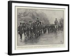 The Funeral of President Mckinley, the Hearse Leaving White House under Military Escort-Frank Dadd-Framed Giclee Print