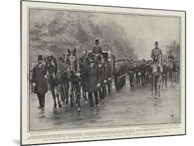 The Funeral of President Mckinley, the Hearse Leaving White House under Military Escort-Frank Dadd-Mounted Giclee Print
