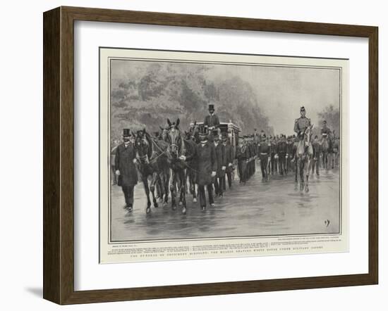 The Funeral of President Mckinley, the Hearse Leaving White House under Military Escort-Frank Dadd-Framed Giclee Print