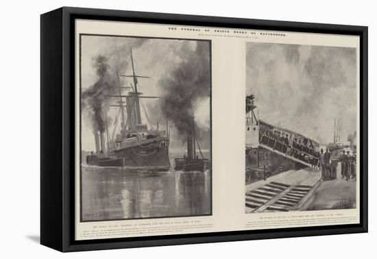 The Funeral of Prince Henry of Battenberg-Fred T. Jane-Framed Stretched Canvas