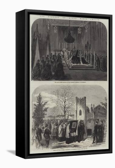 The Funeral of Queen Marie Amelie-null-Framed Stretched Canvas