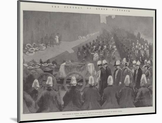 The Funeral of Queen Victoria-Maynard Brown-Mounted Giclee Print