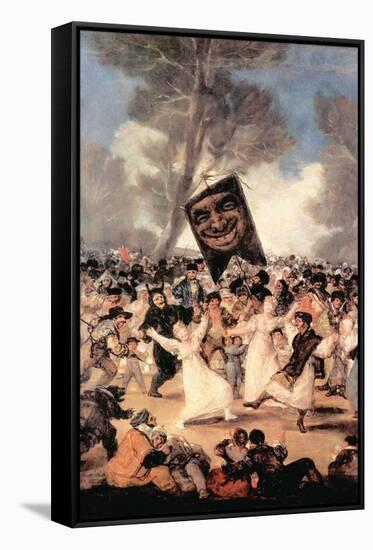 The Funeral of Sardina-Francisco de Goya-Framed Stretched Canvas