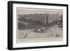 The Funeral of Senor Castelar, the Procession Passing the Plaza De Madrid-null-Framed Giclee Print