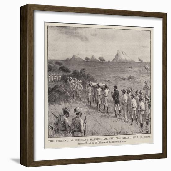 The Funeral of Sergeant Warringham, Who Was Killed in a Skirmish-Charles Joseph Staniland-Framed Giclee Print