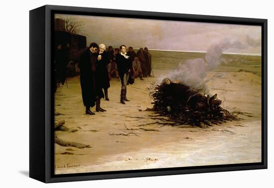 The Funeral of Shelley, 1889-Louis Edouard Paul Fournier-Framed Stretched Canvas