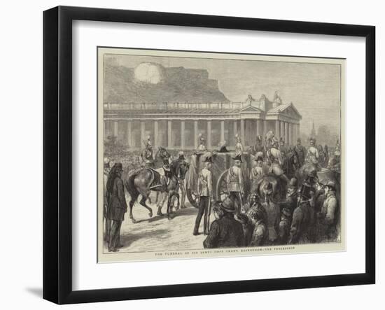 The Funeral of Sir James Hope Grant, Edinburgh, the Procession-null-Framed Giclee Print