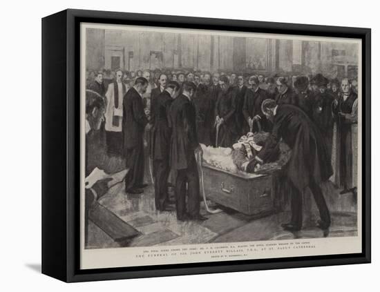 The Funeral of Sir John Everett Millais, Pra, at St Paul's Cathedral-William Hatherell-Framed Stretched Canvas