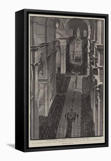 The Funeral of Sir John Everett Millais, Pra, at St Paul's Cathedral-Joseph Nash-Framed Stretched Canvas