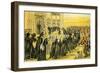 'The funeral of Syntax'-Thomas Rowlandson-Framed Giclee Print