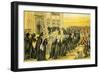 'The funeral of Syntax'-Thomas Rowlandson-Framed Giclee Print