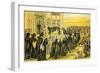 'The funeral of Syntax'-Thomas Rowlandson-Framed Giclee Print