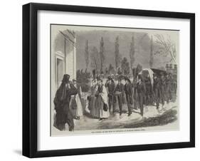 The Funeral of the Duke of Newcastle at Markham Clinton, Notts-null-Framed Giclee Print