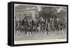 The Funeral of the Empress Frederick-Henry Marriott Paget-Framed Stretched Canvas