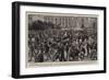 The Funeral of the King of Italy, the Procession on the Way to the Pantheon-Henry Marriott Paget-Framed Giclee Print