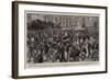 The Funeral of the King of Italy, the Procession on the Way to the Pantheon-Henry Marriott Paget-Framed Giclee Print