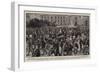The Funeral of the King of Italy, the Procession on the Way to the Pantheon-Henry Marriott Paget-Framed Premium Giclee Print