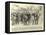 The Funeral of the Late Admiral of the Fleet Sir Geoffrey Hornby, at Compton-null-Framed Stretched Canvas