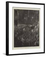 The Funeral of the Late Cardinal Manning, the Requiem Mass in the Oratory, Brompton-Sydney Prior Hall-Framed Giclee Print