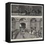 The Funeral of the Late Crown Prince of Austria-Hungary-null-Framed Stretched Canvas