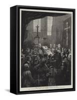 The Funeral of the Late Crown Prince of Austria-Hungary-Godefroy Durand-Framed Stretched Canvas