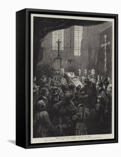 The Funeral of the Late Crown Prince of Austria-Hungary-Godefroy Durand-Framed Stretched Canvas