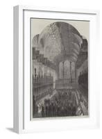 The Funeral of the Late Duchess of Kent, the Choir of St George's Chapel-null-Framed Giclee Print