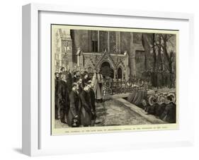 The Funeral of the Late Earl of Beaconsfield, Arrival of the Procession at the Vault-null-Framed Giclee Print