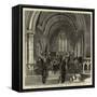 The Funeral of the Late Earl of Beaconsfield, the Service in Hughenden Church-null-Framed Stretched Canvas