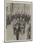 The Funeral of the Late Grand Duke of Hesse at Darmstadt, the Procession Leaving the Palace-null-Mounted Giclee Print