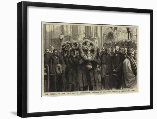 The Funeral of the Late Mr W Spottiswoode, President of the Royal Society, in Westminster Abbey-Godefroy Durand-Framed Giclee Print