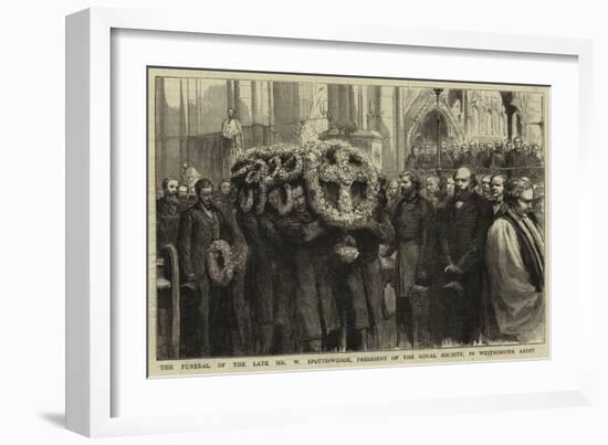 The Funeral of the Late Mr W Spottiswoode, President of the Royal Society, in Westminster Abbey-Godefroy Durand-Framed Giclee Print