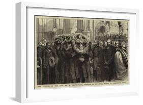 The Funeral of the Late Mr W Spottiswoode, President of the Royal Society, in Westminster Abbey-Godefroy Durand-Framed Giclee Print