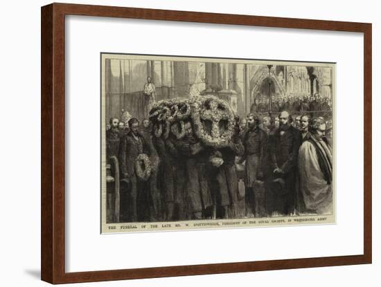 The Funeral of the Late Mr W Spottiswoode, President of the Royal Society, in Westminster Abbey-Godefroy Durand-Framed Giclee Print