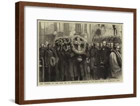 The Funeral of the Late Mr W Spottiswoode, President of the Royal Society, in Westminster Abbey-Godefroy Durand-Framed Giclee Print