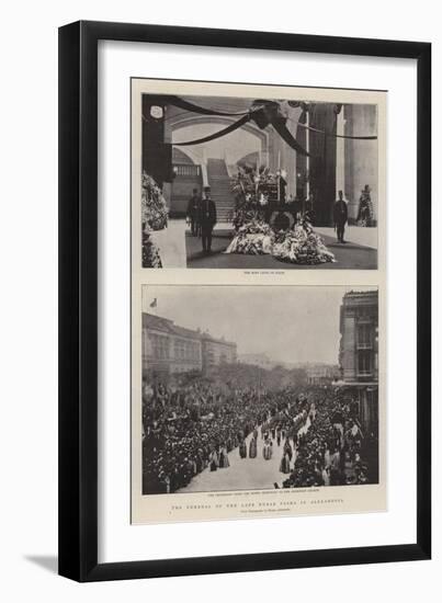 The Funeral of the Late Nubar Pasha in Alexandria-null-Framed Premium Giclee Print