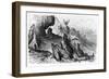 The Funeral of the Lioness, Illustration from "Fables"-Gustave Doré-Framed Giclee Print