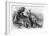 The Funeral of the Lioness, Illustration from "Fables"-Gustave Doré-Framed Giclee Print