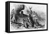 The Funeral of the Lioness, Illustration from "Fables"-Gustave Doré-Framed Stretched Canvas