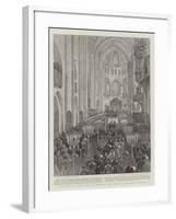 The Funeral of the Queen of Denmark, the Service in Roskilde Cathedral-Henry William Brewer-Framed Giclee Print