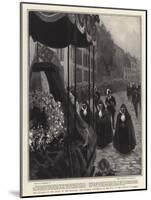 The Funeral of the Queen of the Belgians, the Funeral Procession on the Way to the Church at Laeken-William Hatherell-Mounted Giclee Print