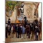 The Funeral of Victor Hugo (1802 - 1885) Place De L'etoile on June 1, 1885. Painting by Jean Beraud-Jean Beraud-Mounted Giclee Print