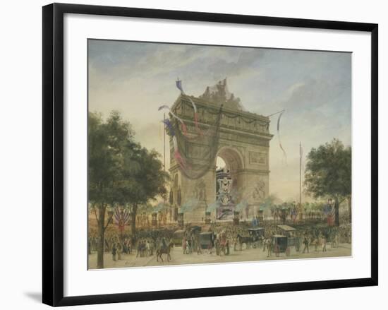 The Funeral of Victor Hugo (1802-85) 1885-Georges Francois Guiaud-Framed Giclee Print